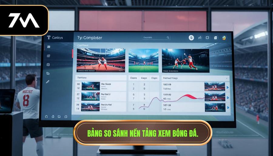 Trực tiếp bóng đá Ngoại hạng Anh hôm nay: Trải nghiệm đỉnh cao cùng 7M 3 Bảng so sánh các nền tảng xem bóng đá trực tuyến